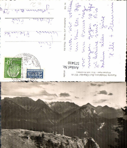573410, Bad Oberdorf Bad Hindelang Allgäu Alps View from Hirschberg