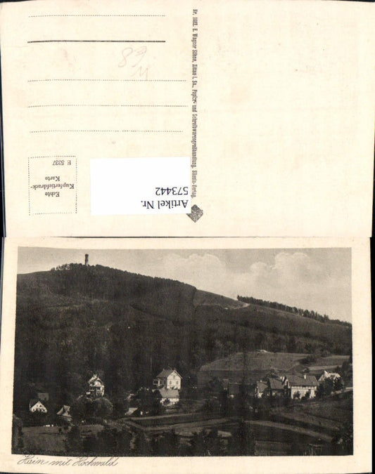 573442,Hain m. Hochwald Zittauer Gebirge b. Oybin