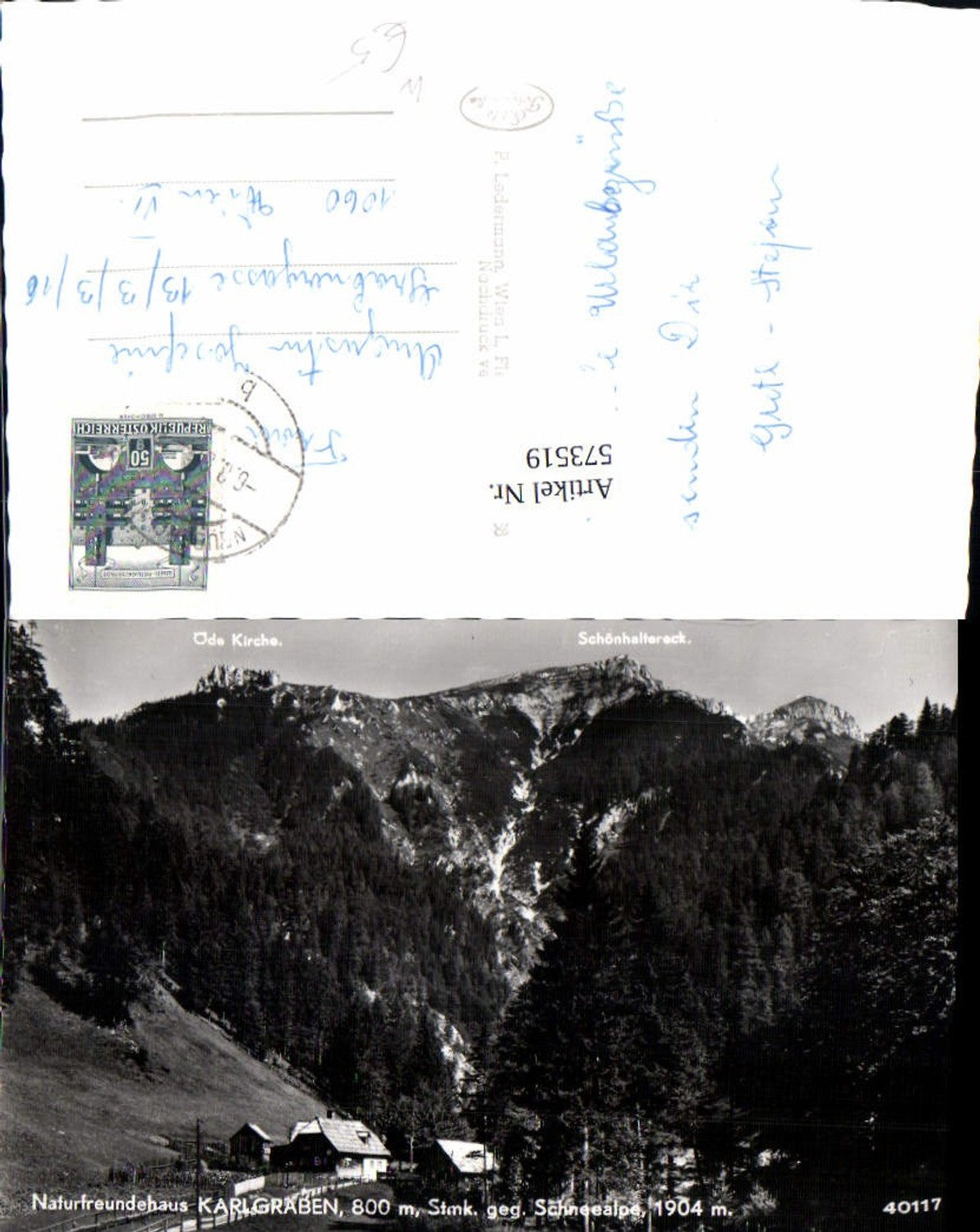 Alte Ansichtskarte – Old Postcard