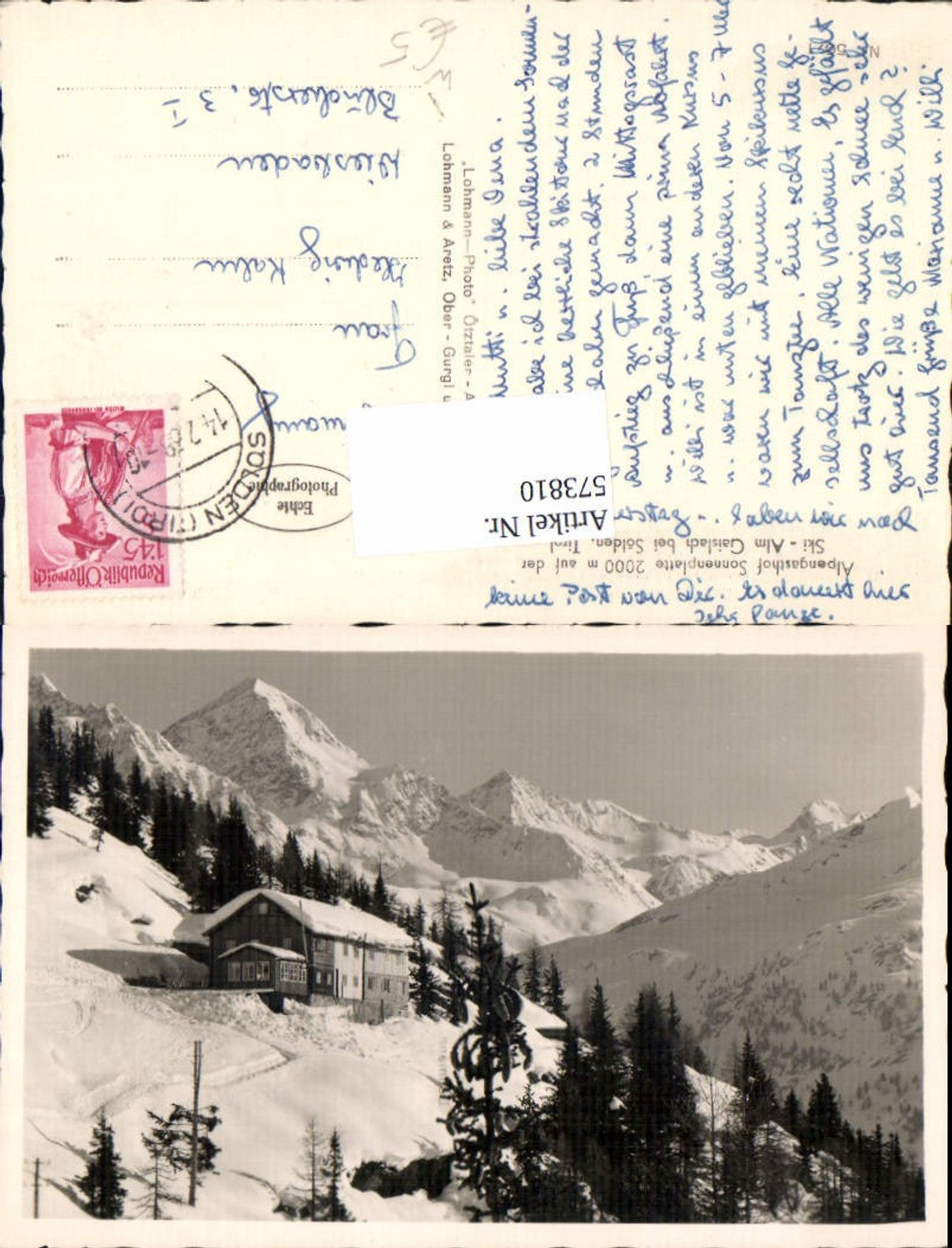Alte Ansichtskarte – Old Postcard
