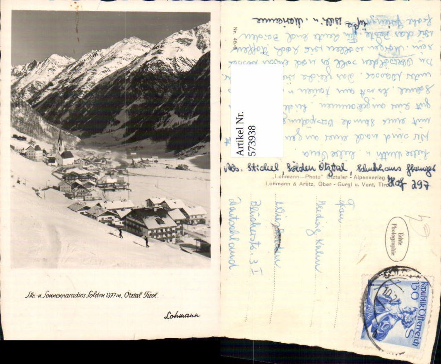Alte Ansichtskarte – Old Postcard