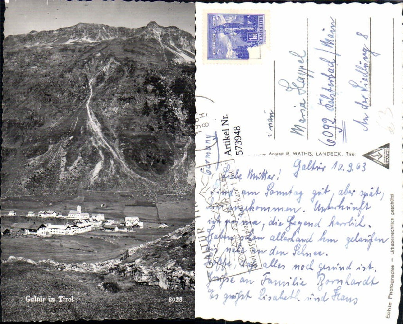 Alte Ansichtskarte – Old Postcard