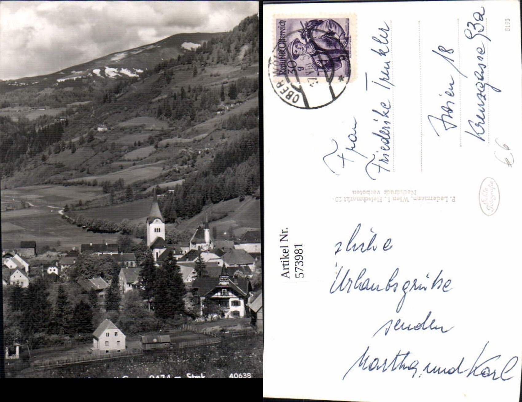 Alte Ansichtskarte – Old Postcard