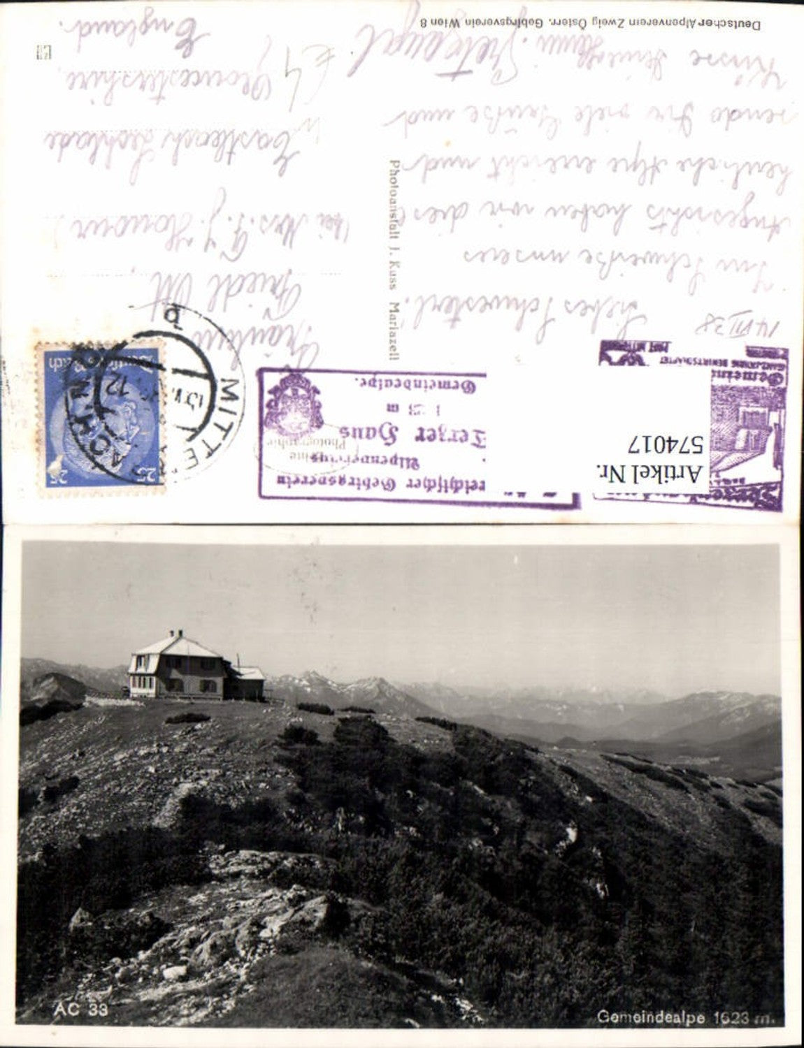 574017,Gemeindealpe Mitterbach am Erlaufsee