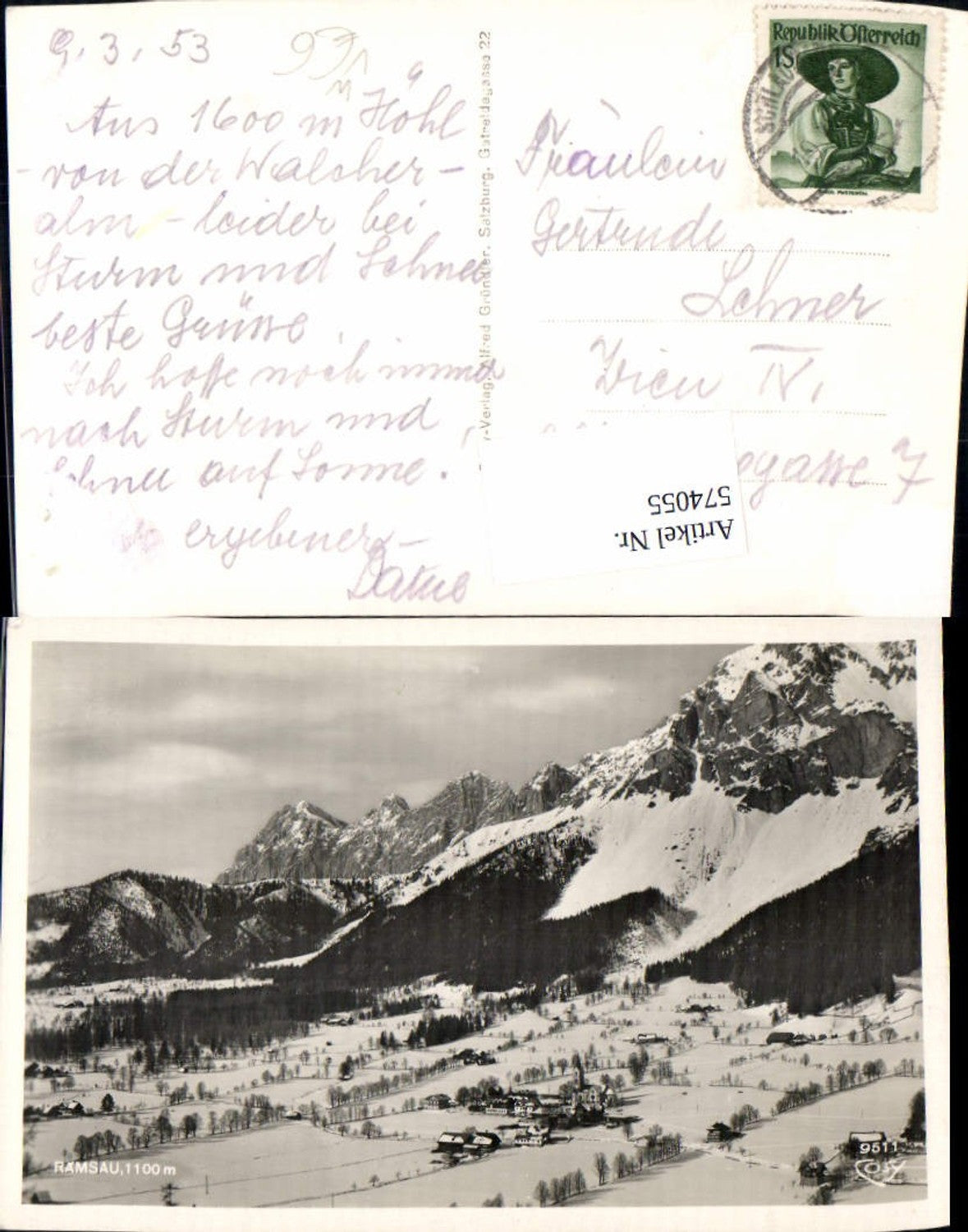 Alte Ansichtskarte – Old Postcard