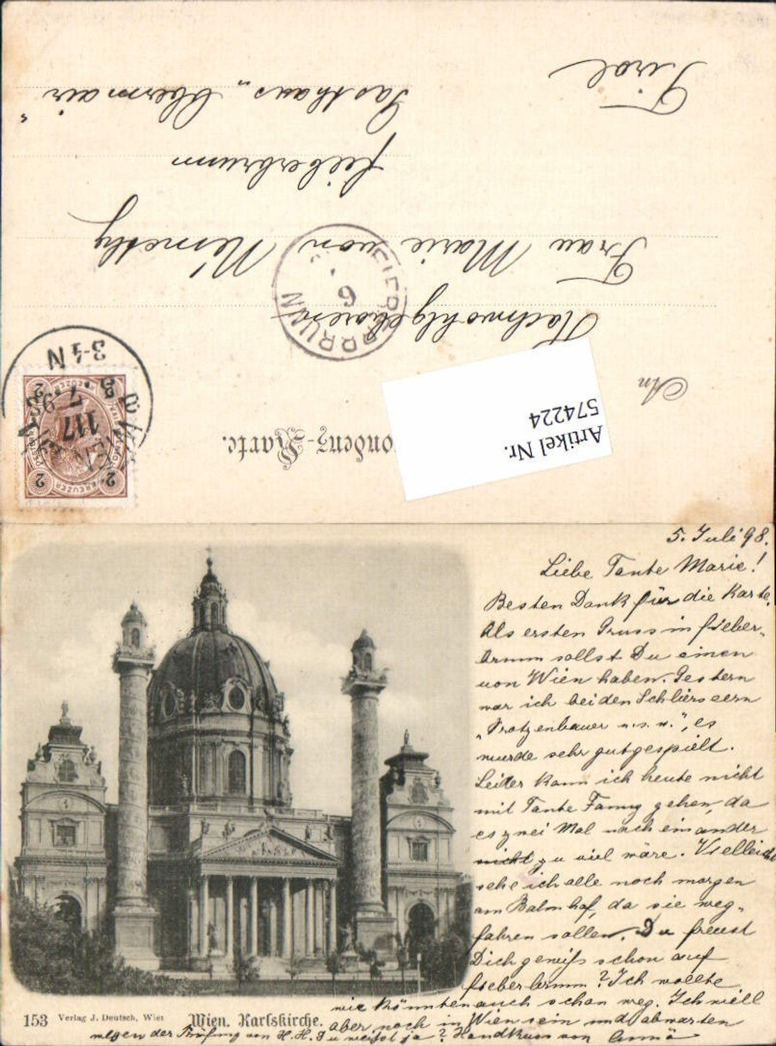 Alte Ansichtskarte – Old Postcard