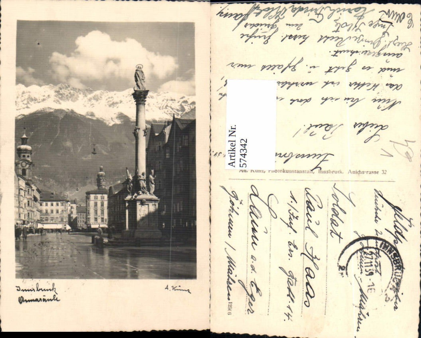 Alte Ansichtskarte – Old Postcard