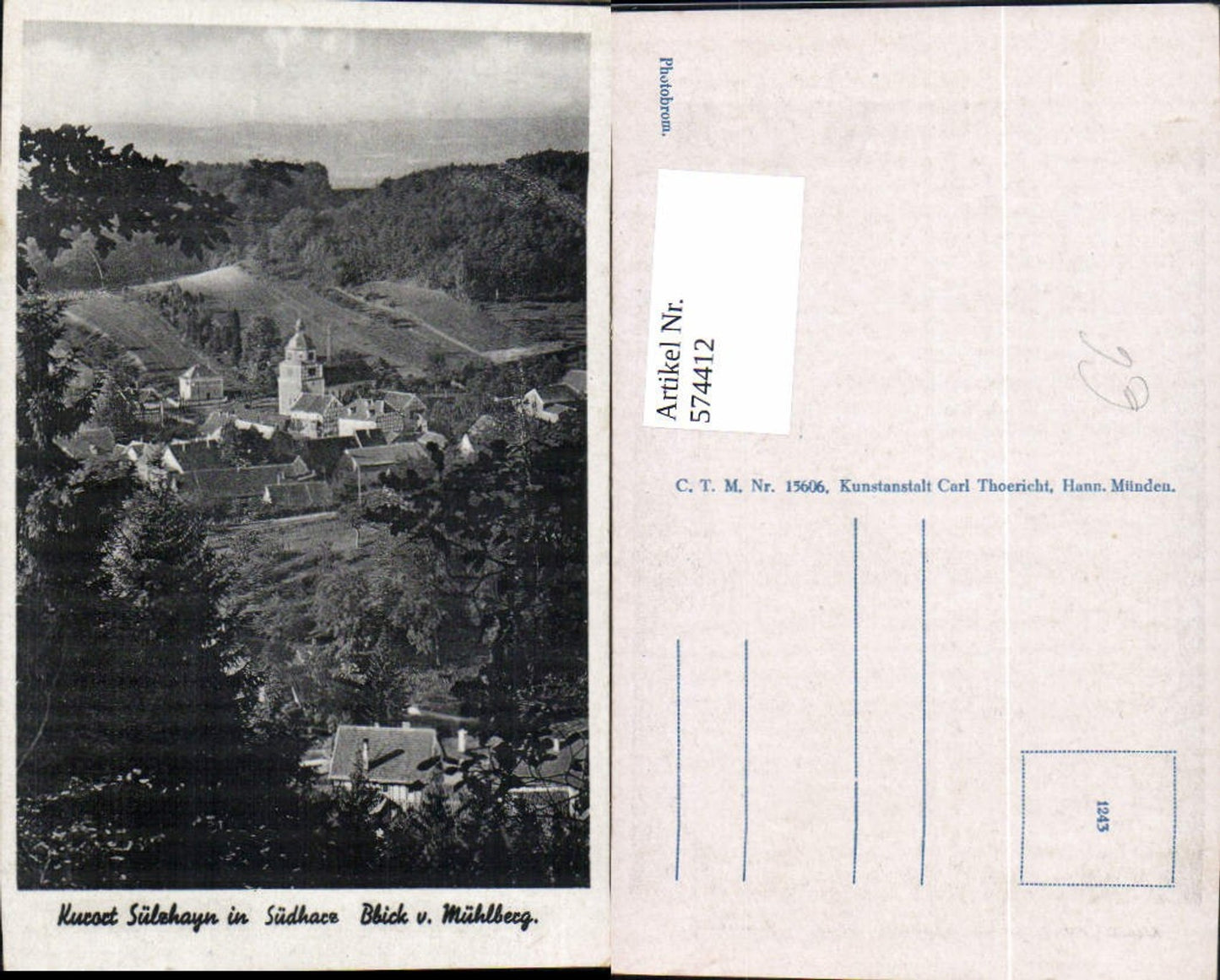 574412, Sülzhayn Ellrich South Harz View from Mühlberg