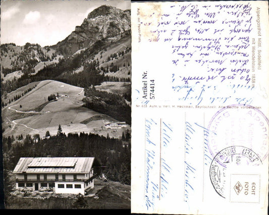 574414, Alpengasthof Mittleres Sudelfeld m. Wendelstein Bayrischzell