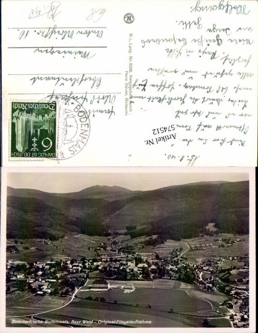 574512, Aerial photograph of Bodenmais, Bavarian Forest