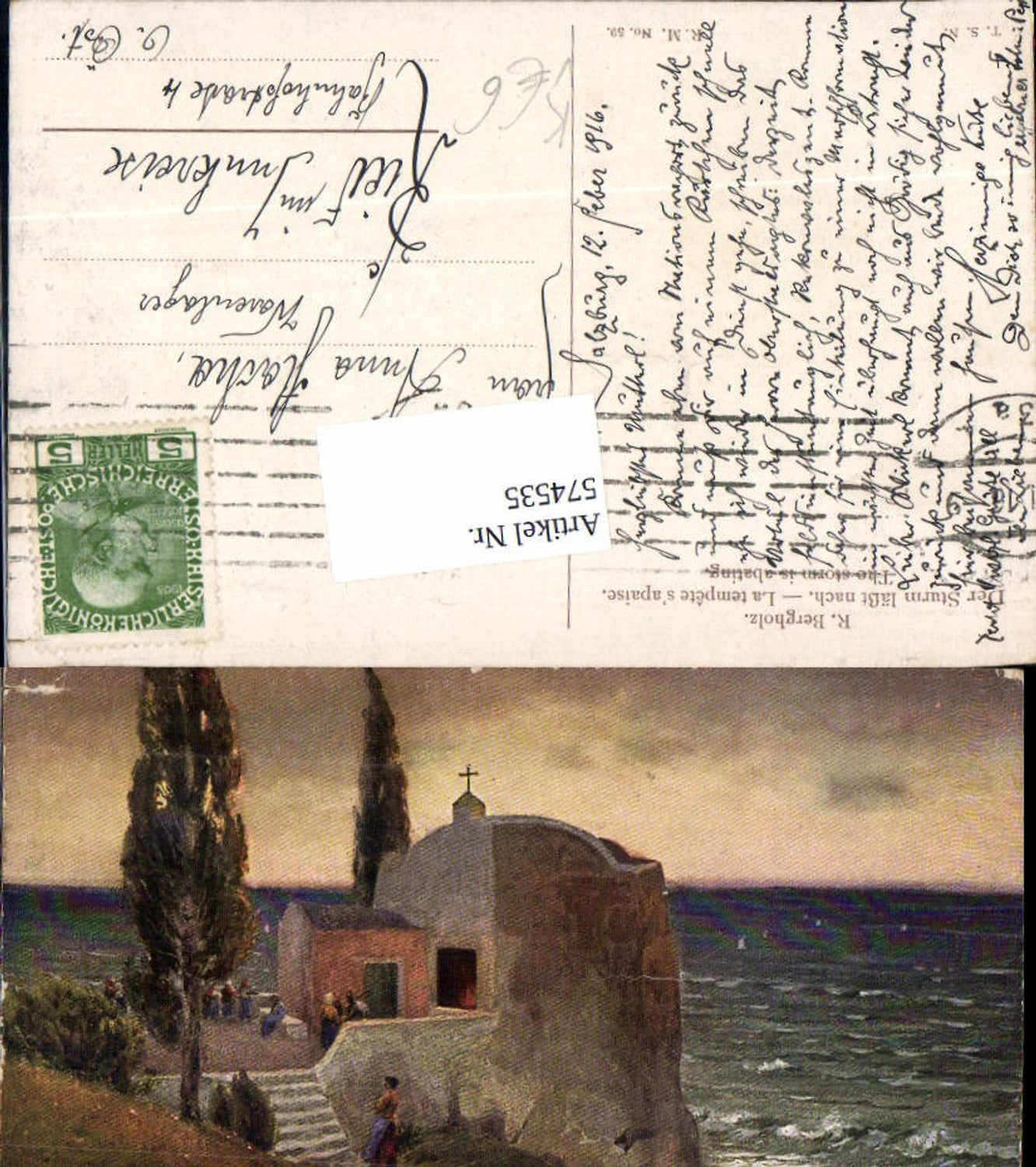 574535,Künstler AK R. Bergholz Russische Meister 59 Theo Stroefer