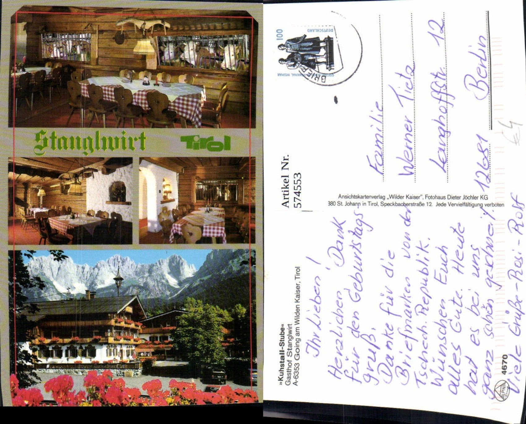 Alte Ansichtskarte – Old Postcard