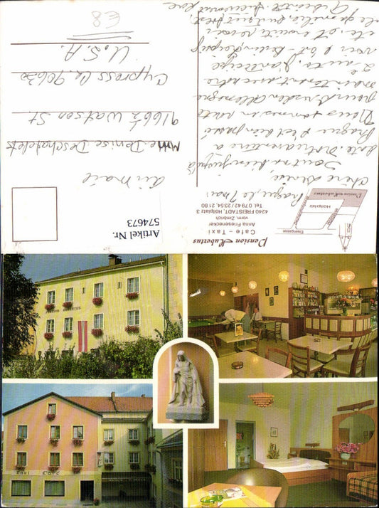 574673,Mehrbild Ak Freistadt Pension Hubertus
