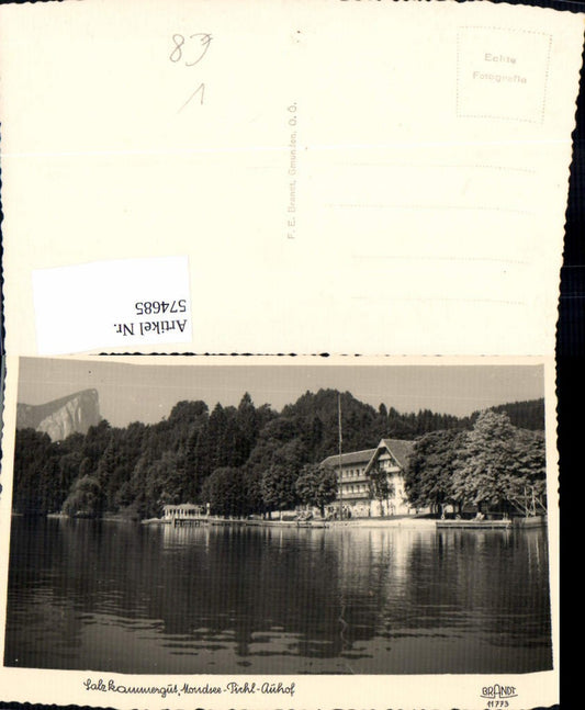 574685,Foto Ak Innerschwand am Mondsee Pichl-Auhof pub F. E. Brandt 11773
