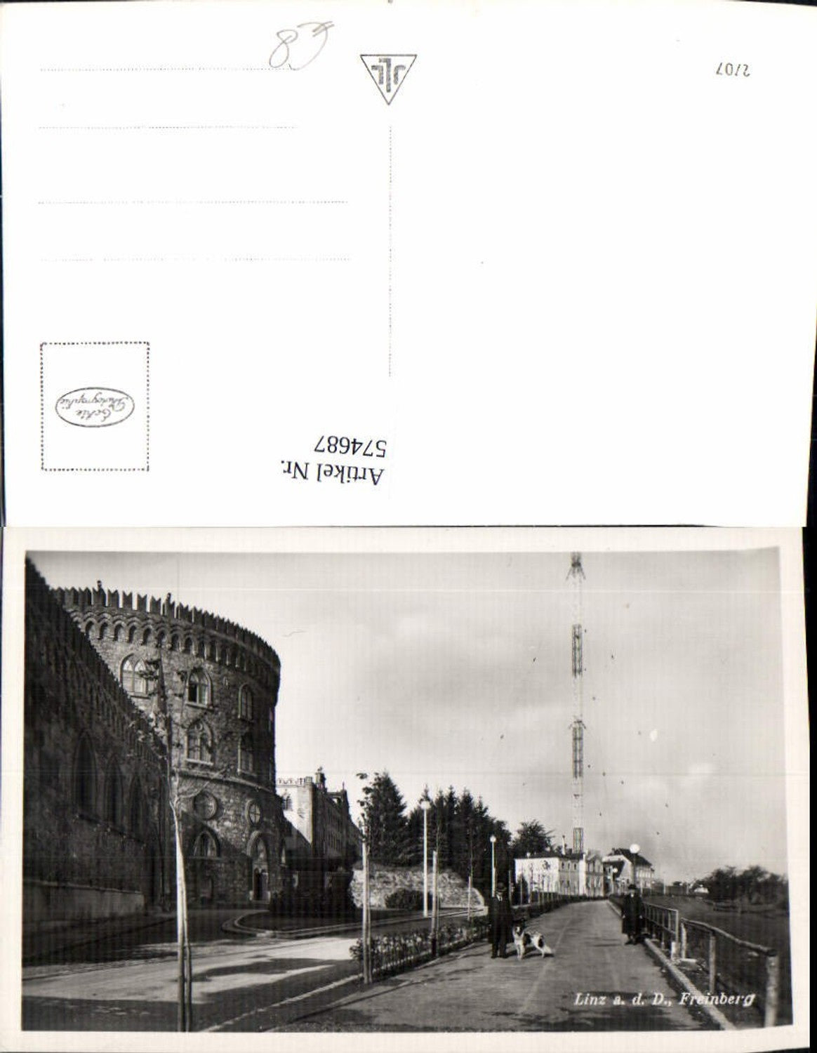 574687,Foto Ak Linz a. d. Donau Freinberg Hund