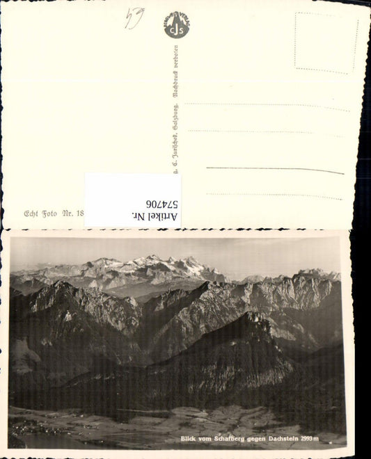 574706,Blick v. Schafberg geg. Dachstein St. Wolfgang im Salzkammergut