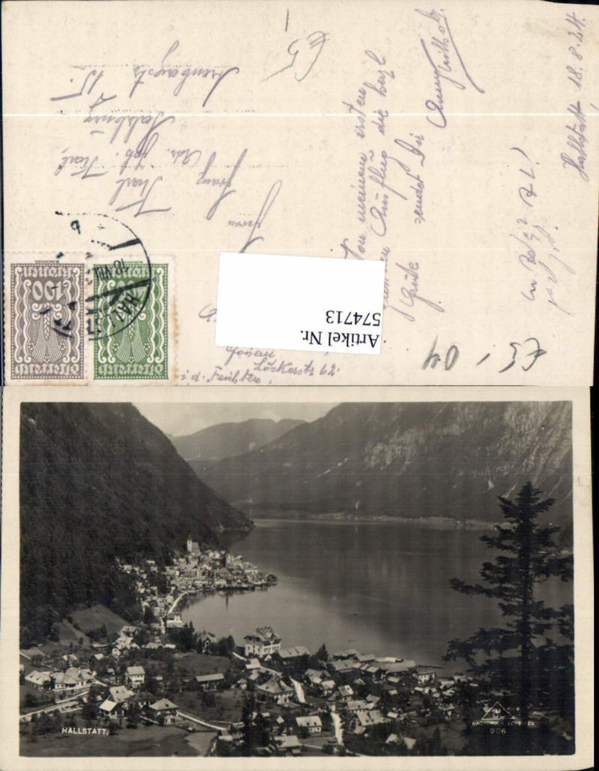 574713,Foto Ak Hallstatt Totale