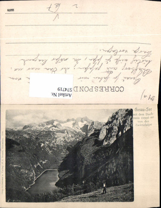 574719,Gosau Gosausee m. Dachstein v. d. Zwieselalpe Zwieselalm pub F. E. Brandt 1781