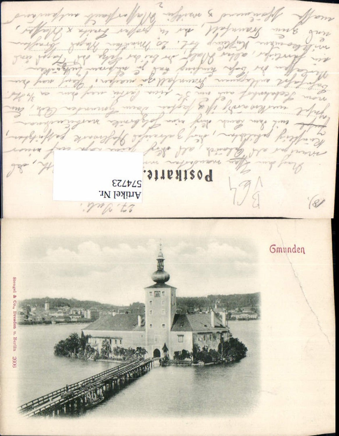 574723,Gmunden Schloss Ort pub Stengel Co 2606