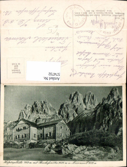 574732,Hofpürglhütte m. Bischofsmütze u. Mosermandl Filzmoos