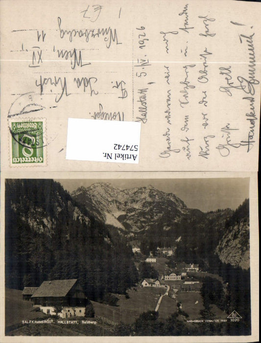 574742,Hallstatt Ansicht m. Gebäude