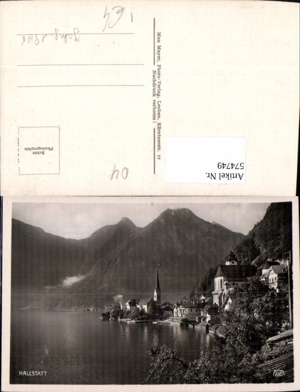 574749,Foto Ak Hallstatt Ansicht