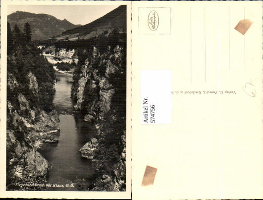 574756,Foto Ak Steyrdurchbruch b. Klaus an der Pyhrnbahn