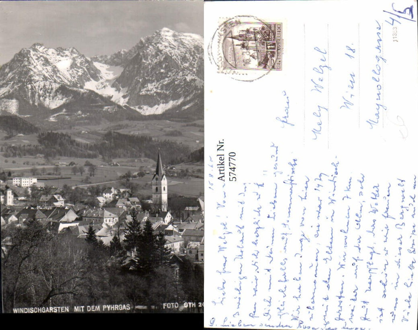 574770,Foto Ak Windischgarsten m. d. Pyhrgas pub Foto Oth 2474