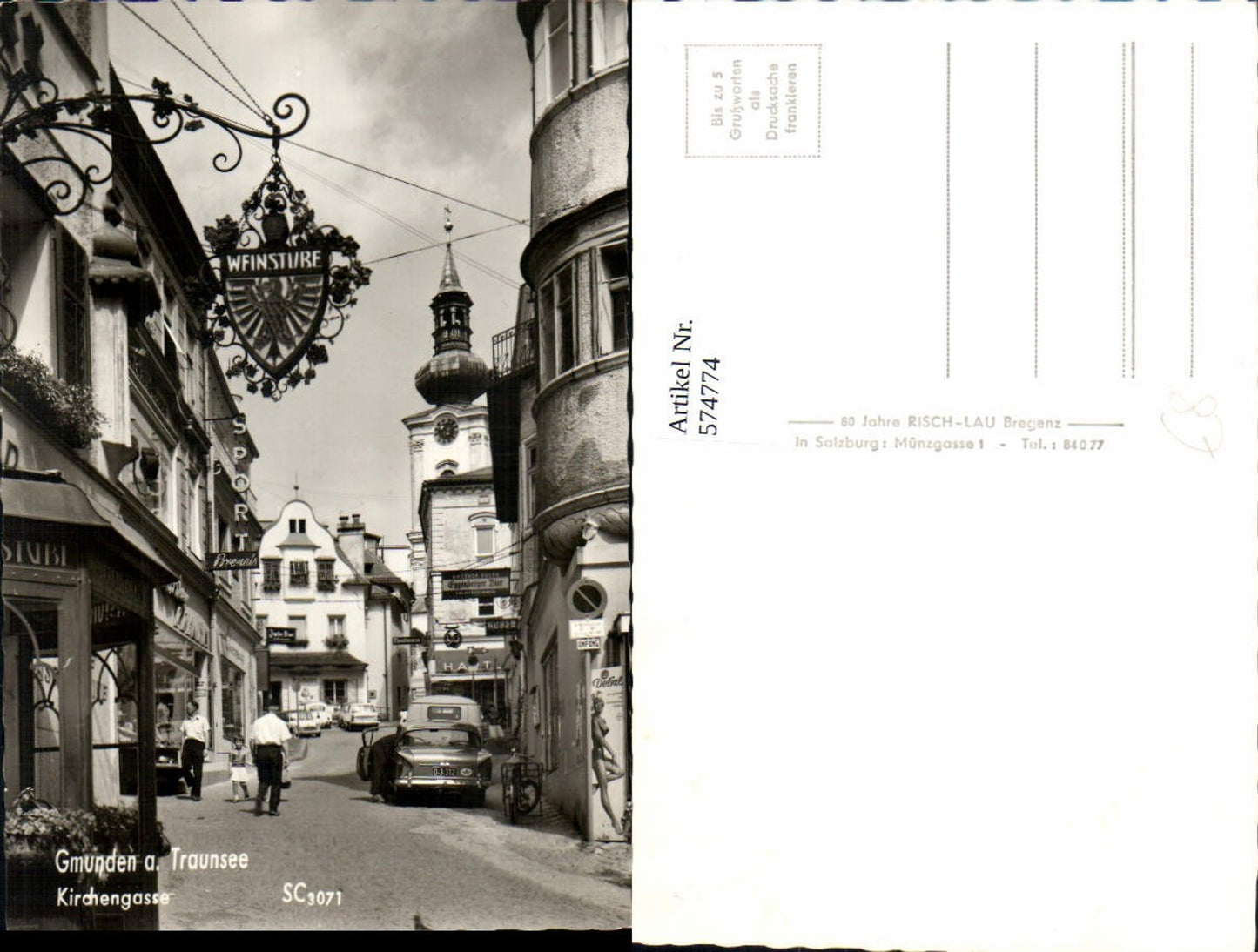 574774,Gmunden am Traunsee Kirchengasse Auto