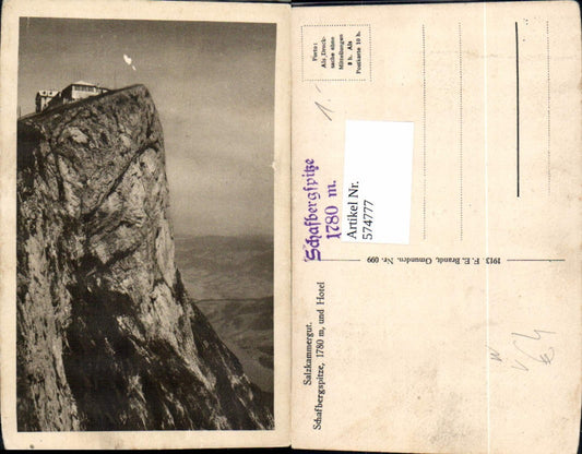 574777,Schafbergspitze u. Hotel St. Wolfgang im Salzkammergut pub F. E. Brandt 099