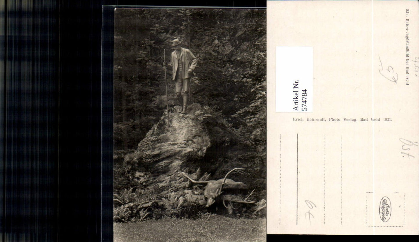 574784,Bad Ischl Kaiser Franz Josef Jagd Jagdstandbild Statue