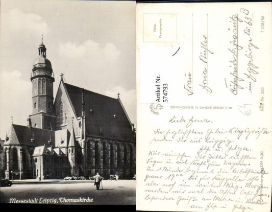 574793,Foto Ak Leipzig Thomaskirche
