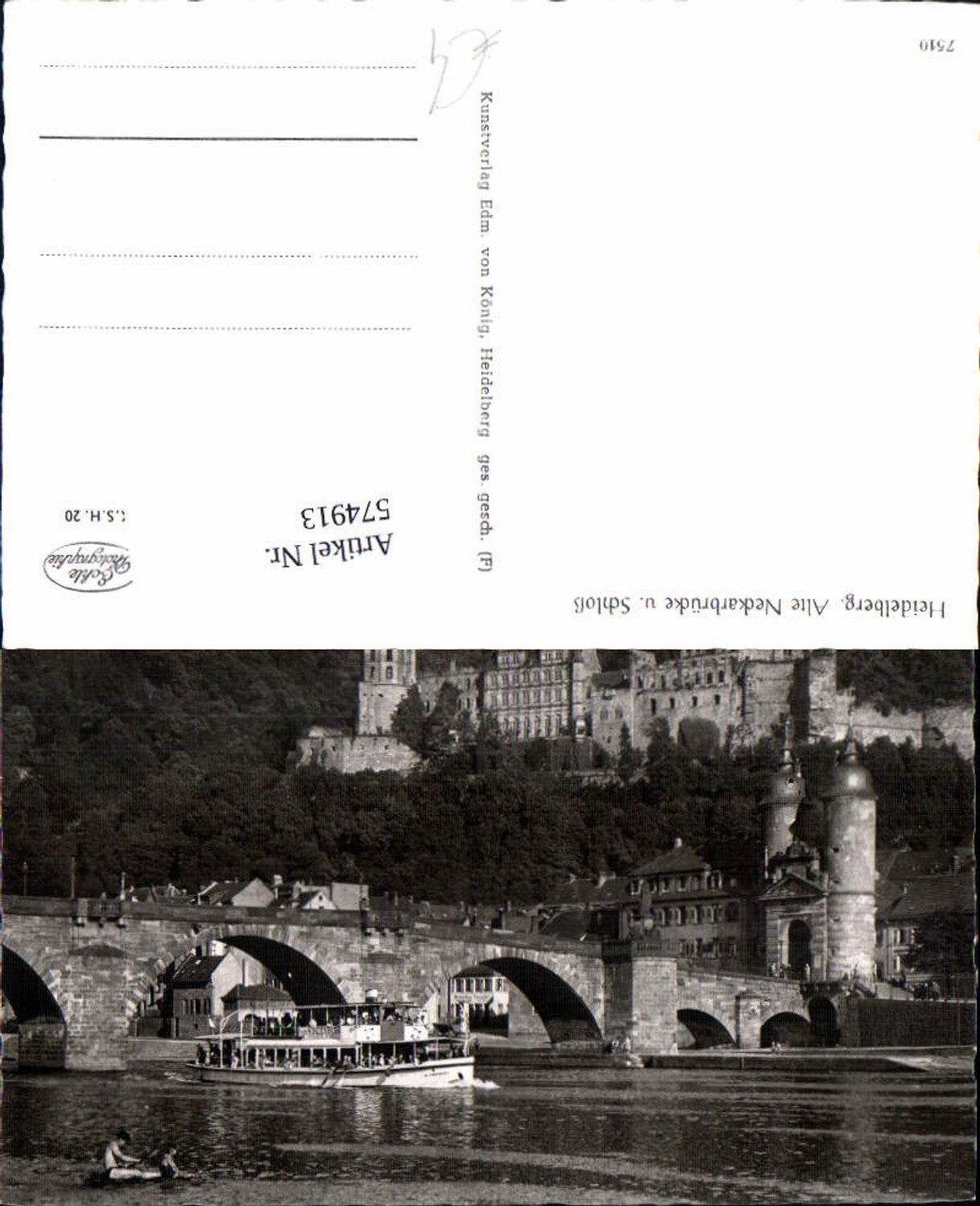 574913,Heidelberg Alte Neckarbrücke und Schloss