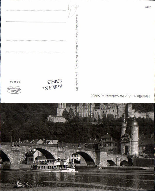 574913, Heidelberg Old Neckar Bridge and Castle