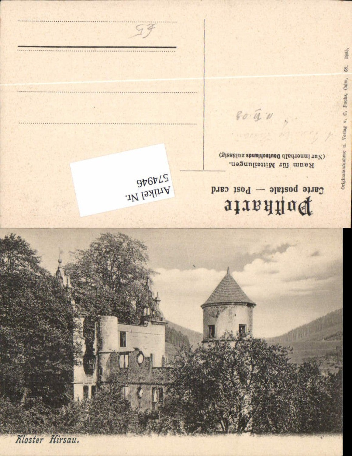 574946,Kloster Hirsau