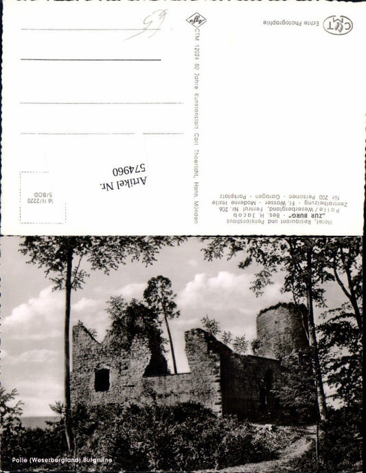 574960,Polle Weserbergland Burgruine