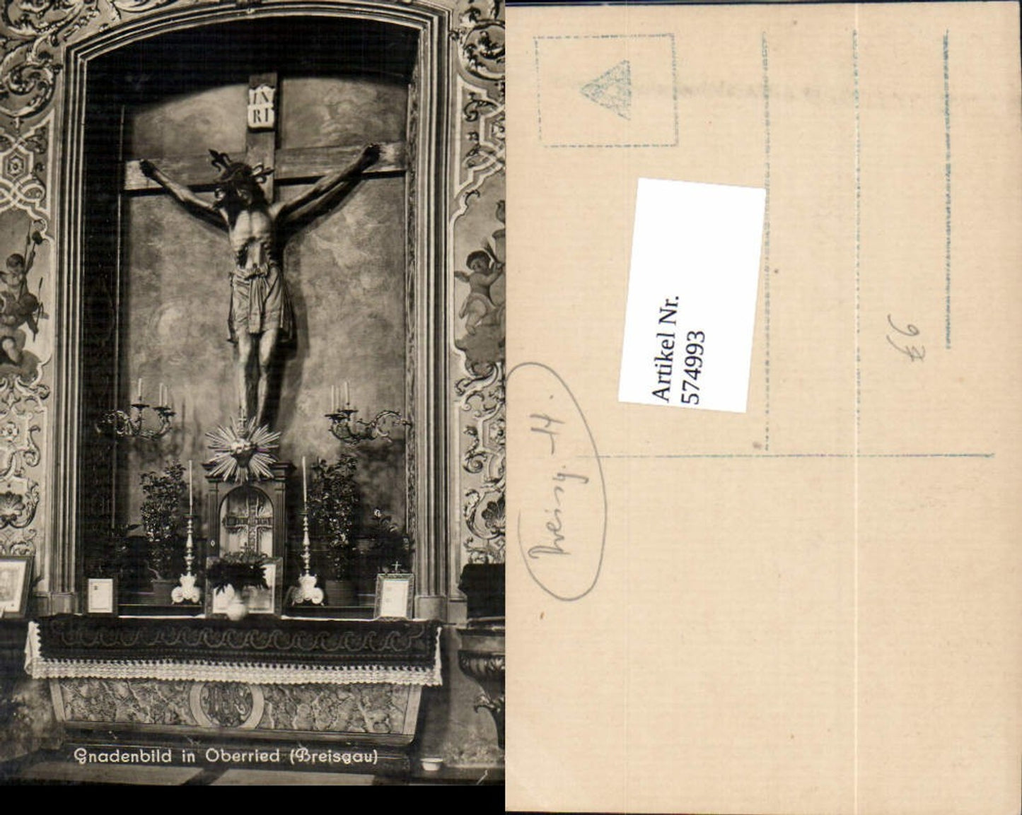 574993,Gnadenbild in Oberried Breisgau Altar