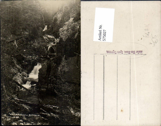 575027, Photo Ak Rottach-Egern Rottachfall Waterfall near Rottach pub Atelier Sinz-Blume Egern-Tegernsee