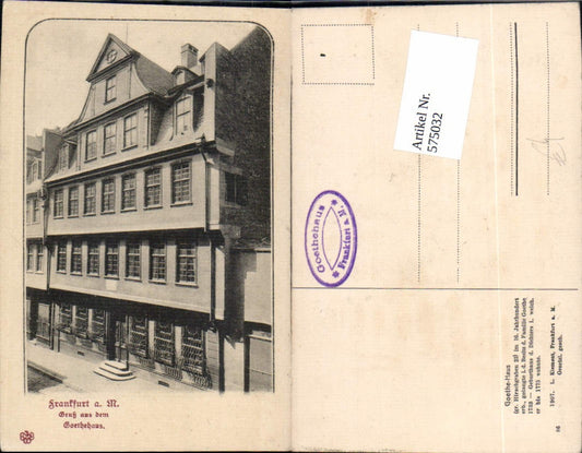 575032,Frankfurt a. Main Goethehaus