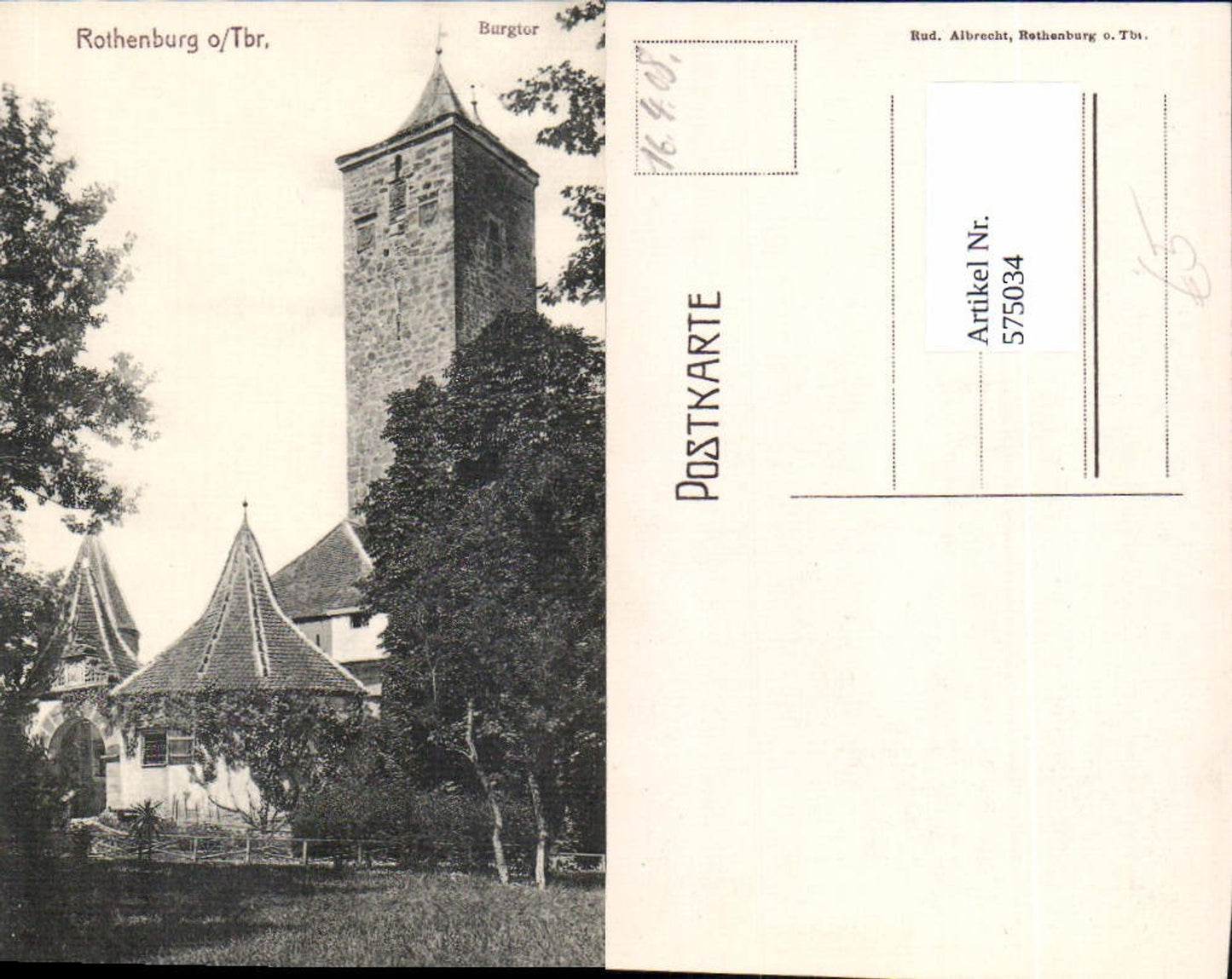 575034, Rothenburg ob der Tauber Burgtor