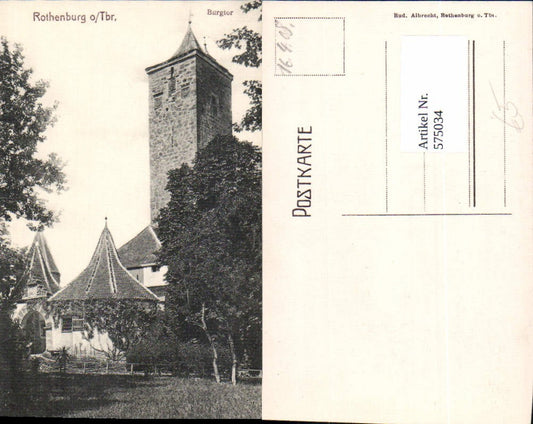 575034, Rothenburg ob der Tauber Burgtor