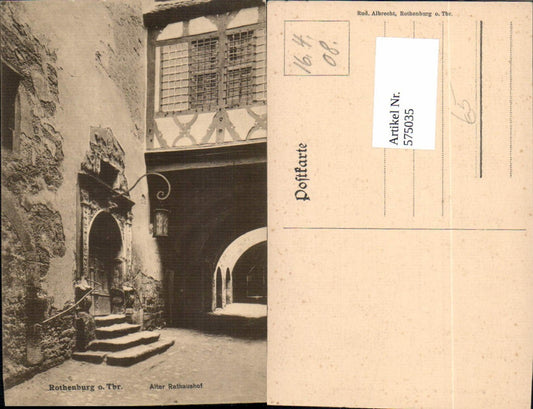 575035, Rothenburg ob der Tauber Old Town Hall Courtyard