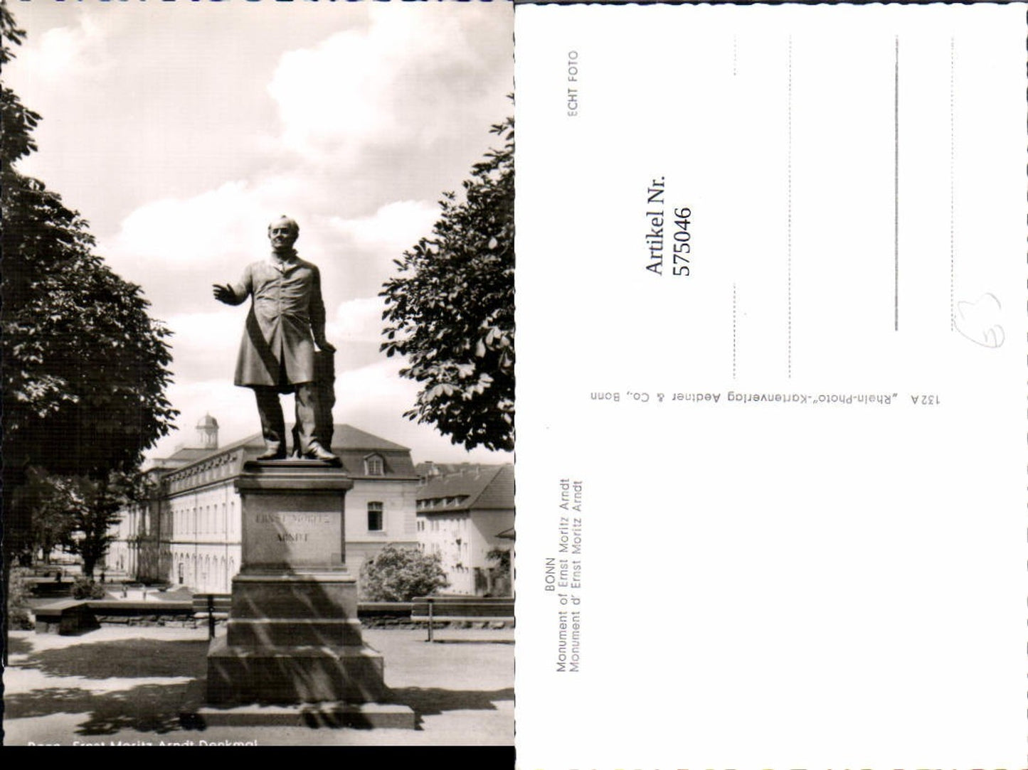575046,Foto Ak Bonn Ernst-Moritz-Arndt-Denkmal Statue
