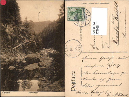 575055,Okertal b. Goslar Felsentreppe Landschaft