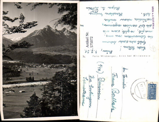 575072,Photo Ak Krün ad Isar Total