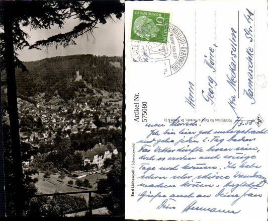 575080, Photo Ak Bad Liebenzell Black Forest view