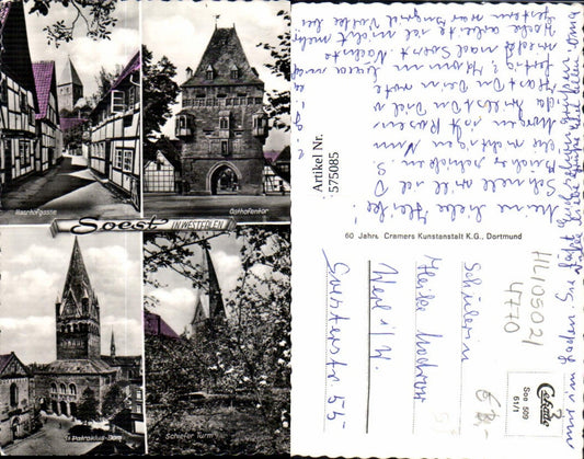 575085,Mehrbild Ak Soest Haarhofgasse Osthofentor