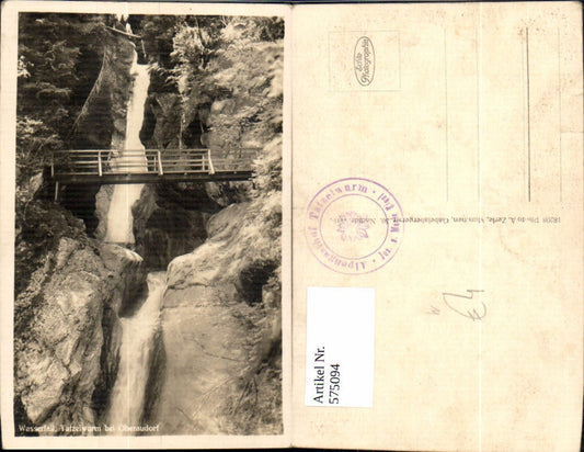 575094, Photo Ak Waterfall Tatzelwurm near Oberaudorf