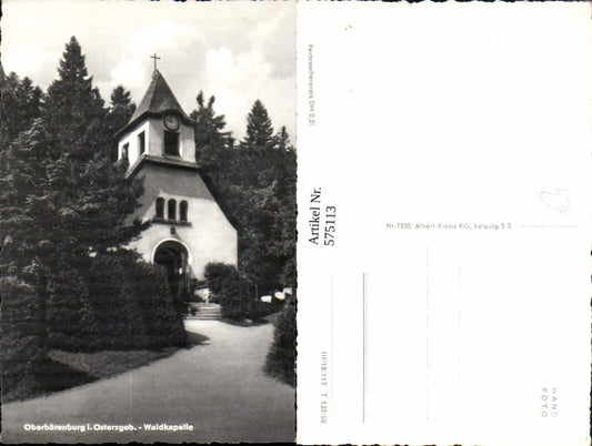 575113,Foto Ak Oberbärenburg Waldkapelle Bärenburg Altenberg