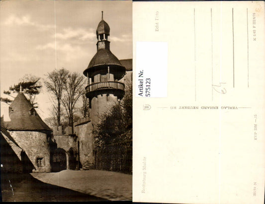 575123,Foto Ak Lunzenau Rochsburg Mulde Burg Schloss